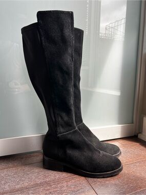 SAKS Fifth Avenue Harrah Black Suede Over-the-Knee Boots